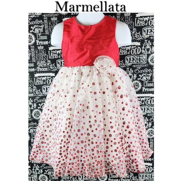 Marmellata Tulle Red Dress Size 3T - Picture 1 of 11